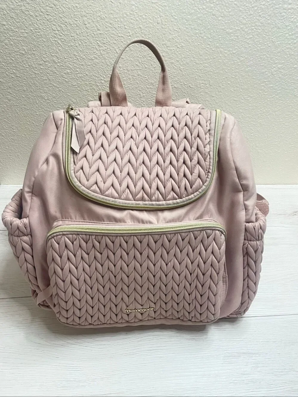 mommore Diaper Bag Small Diaper Backpack Pink